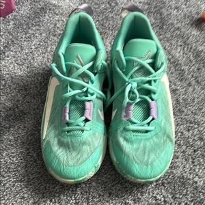 Kids' Nike Teal and Purple Sneakers basketball sneakers
